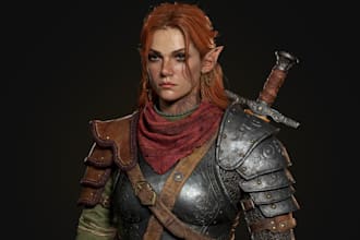 3d aaa game character modeling 3d low poly animation maya blender unreal engine