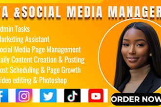 be your VA for data entry, research, and canva, website design, and others