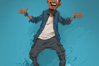 draw bighead cartoon caricature
