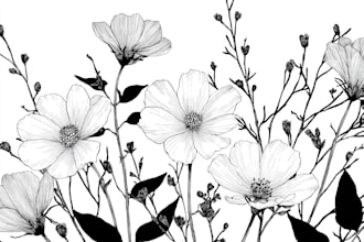 draw botanical illustration art for you