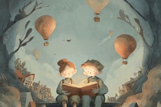 illustrate children story book illustration, kids story