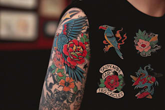 make a traditional japanese irezumi tattoo