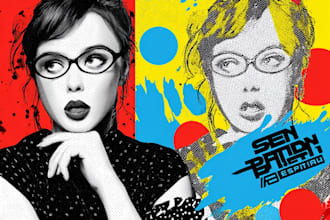 turn your photo into a pop art design