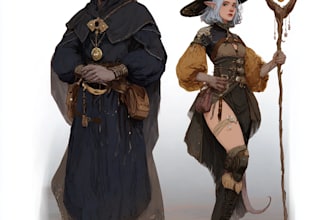 create a dnd fantasy character art for your adventures