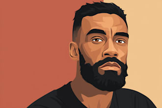 draw cartoon vector portrait