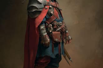 draw medieval fantasy, armor, knights, warriors