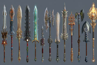 design your fantasy and dnd weapons
