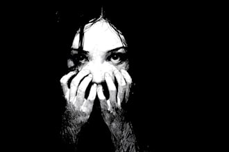 draw dark art illustration with engraving style