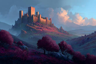 draw a magical environment concept art