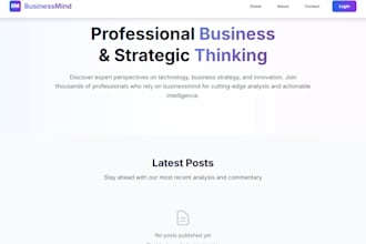 build a personal or niche blog website with SEO optimization