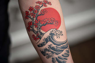 design custom tattoo , tattoo sleeve