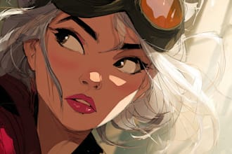 create comic book illustrations in your style
