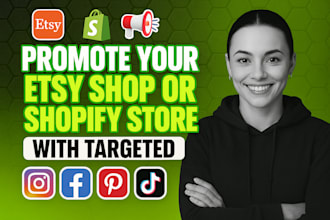 promote your esty shop or shopify store with targeted sales funnel marketing