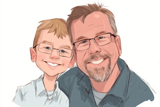 design custom cartoon caricature illustrations