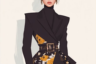 make a  fashion tech pack designs with technical drawings
