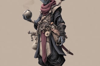 do dnd character art, illustration, commission art
