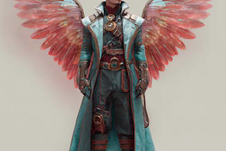 create your fantasy science fiction superhero character