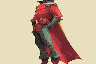 create top quality super hero character