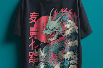 draw a t shirt illustration