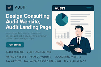 design consulting website, income tax website, logo, financial advisor