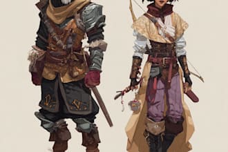 create epic dnd character art for campaigns