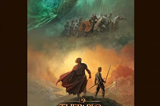 create an epic fantasy book cover