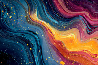 make an abstract art or color abstract art