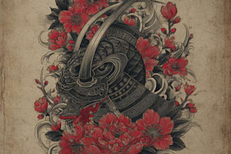 create japanese or oriental tattoo design for you