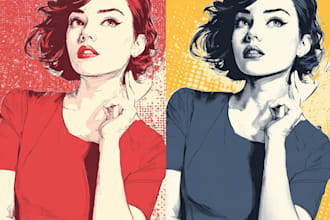 draw your photo to an amazing vector pop art wpap
