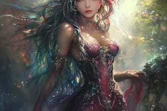 unique oc, dnd, fantasy character art or fantasy character art