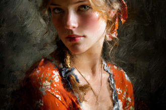 create oil painting, digital oil painting