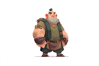 do 2d game character design and animation