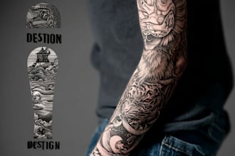 create sleeves tattoo design
