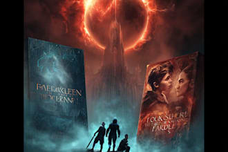 design fantasy, sci fi, horror, and dystopian book cover art