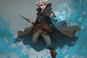 do dnd character art, illustration, commission art