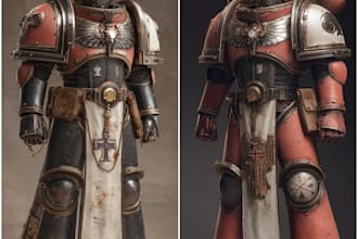 made warhammer 40k character art depending on your concept