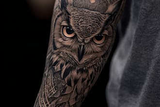 create a tattoo design of tattoo sleeve