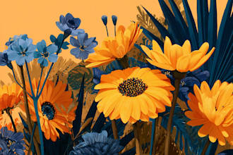 make any floral, animal or botanical art