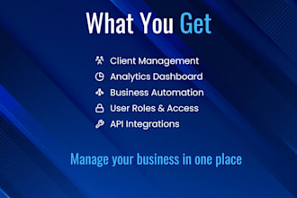 build a custom CRM system or admin dashboard with laravel