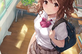 draw your character in anime style