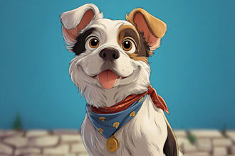 design a custom disney pet portrait art