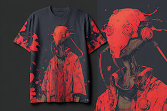 design a creative graphic t shirt design