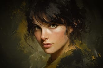 create oil painting, digital oil painting
