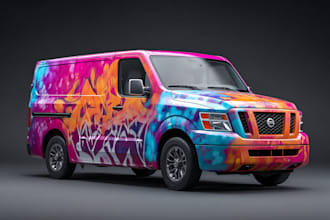 design professional car wrap, van wrap any vehicle wrap
