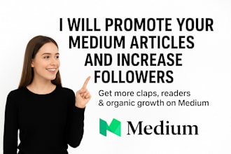 run viral medium article promotion and increase medium followers