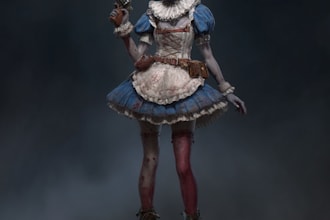 creatr a fantasy sci fi and horror character art