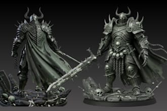 do 3d character model warhammer40k model, warhammer40k miniature for 3d printing