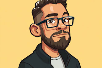 make a cartoon potrait headshot avatar from photo