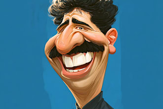 do a funny cartoon characters, caricatures and custom logo