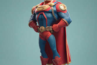 create superhero cartoon character for you